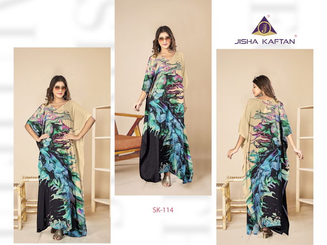 Jelite Silk Kaftan Vol 2 Islamic Digital Printed Wholesale Kaftan
